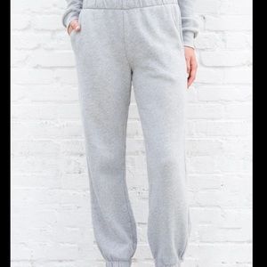 Brandy Melville Grey Rosa Sweatpants